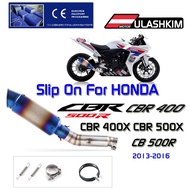 Exhaust Slip On For HONDA CBR400 CB500R CBR500R  CB400X CB500X  Motorcycle Exhaust Muffler Link midd