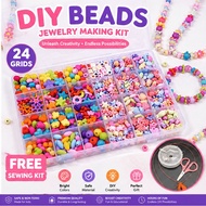 520 pcs Pop Beads Girls DIY Jewelry Making Kit Creative DIY Crafts for Girls Free Sewing Kit