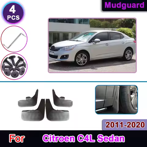 Car Mudguards For Citroen C4 C4L Sedan 2011~2020 Mud Splash Guards Mudflap Fender Automotive Profess