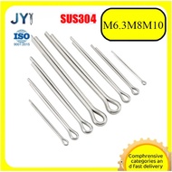 304 stainless steel opening pin, whistle hairpin pin U-shaped pin M6.3/M8/M10 【SZ-JY888】gd
