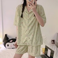 Summer Pure Cotton Home Clothes Suit Female Thin Cute Sweet Student Pure Cotton Home Clothes Suit Fe
