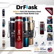 DrFlask 1000ml SUS 316 Stainless Steel Vacuum Flask Bottle Cup 316 Kelalang Vakum Botol Tahan Air Pa