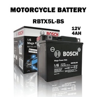 Bosch Battery for Motorcycle ( AGM RBTX5L-BS YTX5L-BS / YTZ6V ) 4Ah