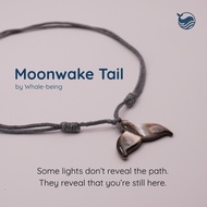 Whale-bing Tail Necklace - Moonwake Tail Whale Tail Necklace/ Handmade Whale Tail Necklace/