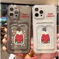 Soft Case Put Id Card Christmas Statue for Redmi K50 Ultra K60 Ultra K70E 9 Power 9T 9 Prime 9AT 9i 