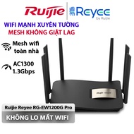 RUIJIE Reyee Mesh Wifi Router – Strong Wall-Penetrating Wifi, 5GHz/2.4GHz Dual Band Wifi Router, Hig