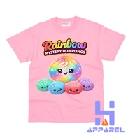 CHILDREN'S CLOTHES, CHILDREN'S T-SHIRT, RAINBOW MYSTERY DUMPLING GLITTER DUMPLING SQUISHY