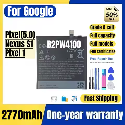 B2PW4100 for Google Pixel(5.0)/Nexus S1/Pixel 1 Mobile Phone Battery High Quality Replacement Bateri