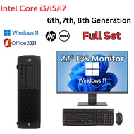 (Refurbished) Branded i5 , i7 Computer 6th 7th 8th Generation Full Set Desktop PC