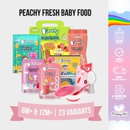 Peachy Fresh Nutritious Baby Food Purée Multigrain Cookies Puffs 6M+ 12M+ Delightful