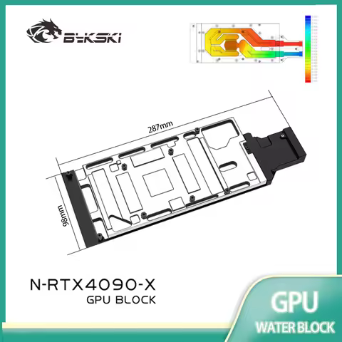 Bykski N-RTX4090-X GPU Water Block Use for NVIDIA RTX 4090 Turbine / Leadtek RTX4090 Video Card / Fu