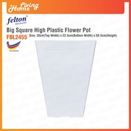 Big Square High Plastic Flower Pot Diameter 35cm Felton FBL2455 Flower Pot