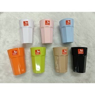 Octagonal Water Glass ABS Plastic Tall Shape (Pack Of 6/Color) Golden Brand HORSE