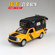 1: 32 Ford F-150 RV Alloy Car Model Pull Back Sound Light Simulation Cockpit Theme Activity Souvenir