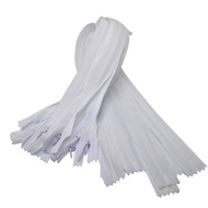 PUTIH Japanese White Zipper Zipper 12 Pieces Length 50cm Sewing Zipper....