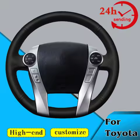 Custom Car Steering Wheel Braid Cover Comfortable 100% Fit For Toyota Prius C(US)2012-2017 Prius 30(