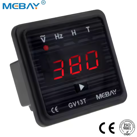BC‑GV13T Digital Generator Panel Meter Voltmeter Frequency Hour Meter AC110‑380V Diesel Genset Repla