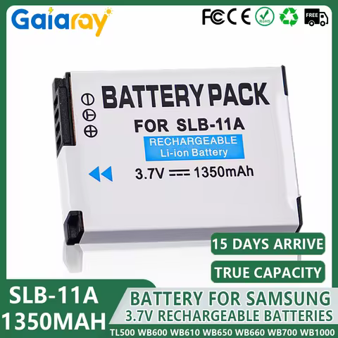 1-4Pcs 1350mAH SLB-11A Battery For Samsung TL500 WB600 WB610 WB650 WB660 WB700 WB1000 WB2000 WB5000 