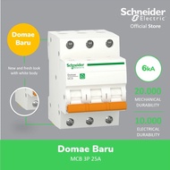 Schneider MCB (Mini Circuit Breaker) Domae 3 Phase 25A | 3 Phase 32A