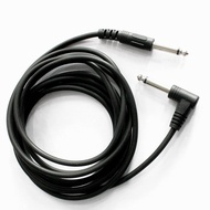 【1.5m/3m/5m/10m】Electric Guitar Cable 6.35mm Mono Plug To 90° Right Angle 6.35mm 1/4" Microphone Instrument Audio Extension Cable