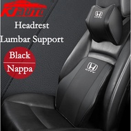 Honda City Car Neck Headrest Pillow Rest Head Nappa Leather Cushion Car Breathable Lumbar Support Pi