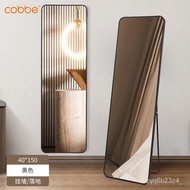 XYCobbe Dressing Mirror Full-Length Mirror Floor Mirror Home Wall Mount Full-Length Mirror Girls' Single Bedroom Mirror