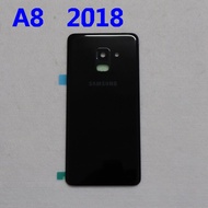 สำหรับ SAMSUNG Galaxy A8 A530 A530F A8 Plus A730 A8 2018กระจกด้านหลังแบตเตอรี่ด้านหลังเคสประตูกาว