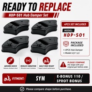 HUB DAMPER SYM E-BONUS 110 / SPORT BONUS｜HDP-S01 Rear Cushion Rubber｜4PCS SET | Motorcycle Spare Par