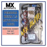 PERODUA BEZZA 1.3 MYVI D20N M800 ARUZ 1NR 2NR ENGINE HEAD TOP OVERHAUL GASKET SET