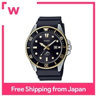 [Casio] CASIO Watch Diver Watch MDV-106G-1AV Black x Gold Men's Overseas Model