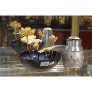 Gold-plated Lotus Pot (8x8x13cm)