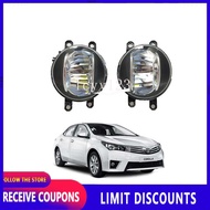 (Ready Stock)LED Front Bumper Fog Light Fog Lamp For TOYOTA VIOS gen3 supman 2014 2015 2016 2017 201
