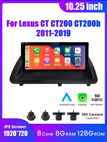 10.25" Android Car Radio For Lexus CT CT200 CT200h 2011-2019 GPS Navigation Multimedia Player Carpla