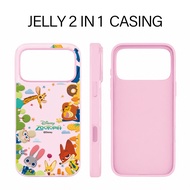 Zootopia Cartoon [ Meteor Case] 2 In 1 Case Vivo Y500 Z11 T5 Z11X Y31d Y11d Y05 V70 Fe A31D Pro Y400