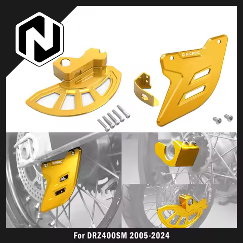 For Suzuki DRZ400SM DR-Z 400SM DRZ 400 SM 2005-2024 2023 2022 2021 2020 Front Rear Brake Disc Guard