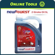 NEW WEST TCW-3 Lubricant 2T Oil 5Litres 2 Stroke 2T Oil Outboard Marine Chain Saw Brush Cutter Motor