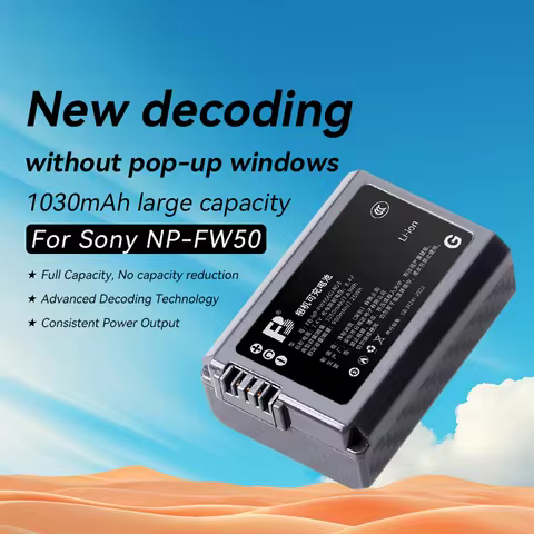 Battery Sony FB NP-FW50 1030mAh Battery Charger Set, Carbon fiber battery for Sony Sony ZV-E10, A600