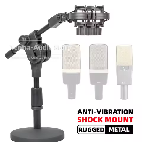 SnapVox Compatible With AKG C214 C314 C414 C 214 314 414 Clip Isolation Holder Mic Stand Tabletop Mi