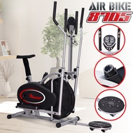 B&G Fitness จักรยานนั่งปั่นออกกำลังกาย เครื่องเดินวงรี จักรยานบริหาร Air Bike Elliptical รุ่น BG 870