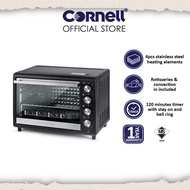 Cornell 40L Electric Oven 90-230°C Adjustable Temp, 60-Min Timer  4 SS Heating Tubes