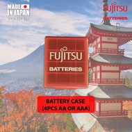 Fujitsu / Eneloop AAA AA Hard Plastic Battery Case Holder Storage Box Battery Container 4 Cells Hold