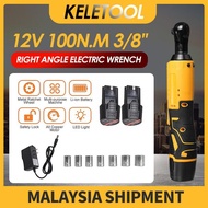 3/8'' 12V 100Nm cordless Electric Ratchet Wrench Stage Truss 90 Degree Angle Charging  Lithium Batte