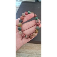 7-Inch Lucky Stone Glass Bracelet