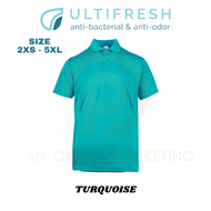 2XS - 7XL Polo T Shirt Men Short Sleeve Uniform Collar for man Ultifresh UDF05 3.0 Microfiber Polyes