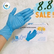 BLUE Vinyl/Nitrile Blend Gloves (Non-Sterile)