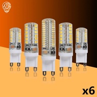 Yingke โคมไฟ Led G9 6ชิ้น/ล็อต7W 9W 10W 12W หลอดไฟข้าวโพด Ac 220V-240V Smd 2835ไฟ Led 3014ดวงโคมไฟ Led Lampada หลอดฮาโลเจน360องศา