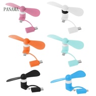 N 2 in 1 Type C Micro USB Mini Fan Cooler for OTG Type-C USB-C for Cell Phones Fan