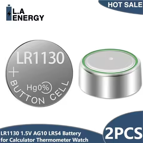 2PCS LR1130 1.5V Button Battery AG10 LR54 389 189 Alkaline Batteries Suitable for Calculator Thermom