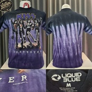 เสื้อวง KISS Liquid blue รับประกันของแท้100% by pop comics