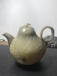 頂級 壽山石 茶壺 藝品 石雕